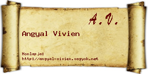 Angyal Vivien névjegykártya