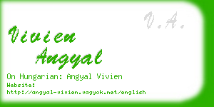 vivien angyal business card